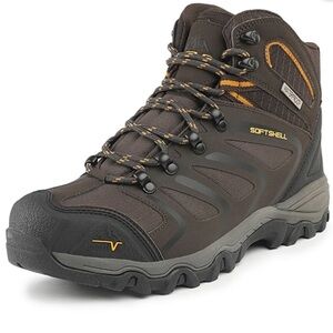 Men's Dark Brown Softshell Hiking Boots